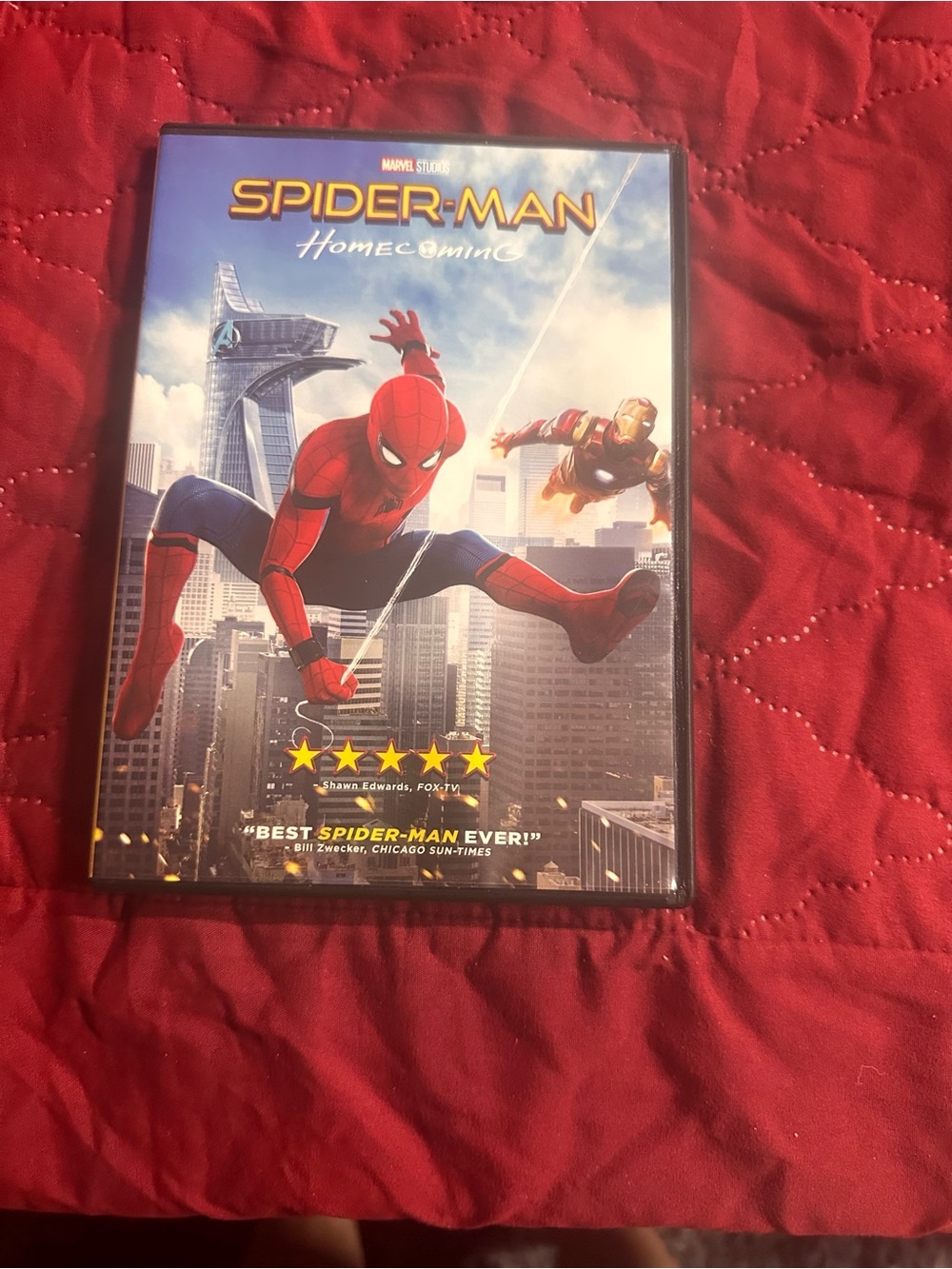 Marvel Spider-Man Homecoming DVD Red Blue